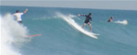 Guy surfing ocean sea surfboard